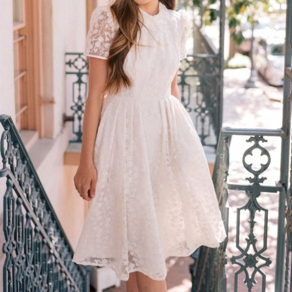 Gal Meets Glam Dresses & Skirts - Gal Meets Glam Amelia Embroidered Fit & Flare Dress